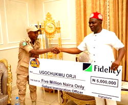 Industrialist, Onunkwo rewards Immigration officer who rejected N15m bribe  