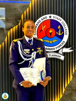 Nigeria’s first female fighter pilot, Kafayat Sanni wins top awards in Ghana