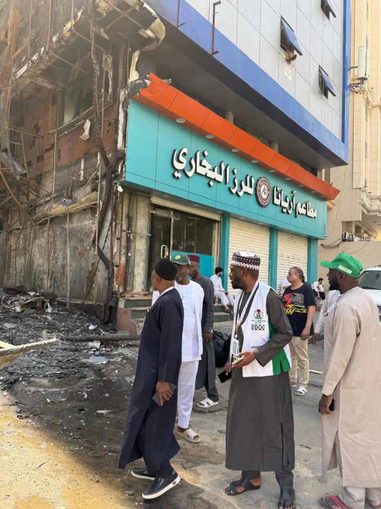 Nigerian pilgrims safe as Saudi hotel catches fire