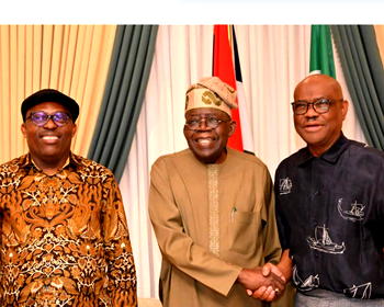 Photos: Tinubu reunites Wike, Fubara, Rivers lawmakers