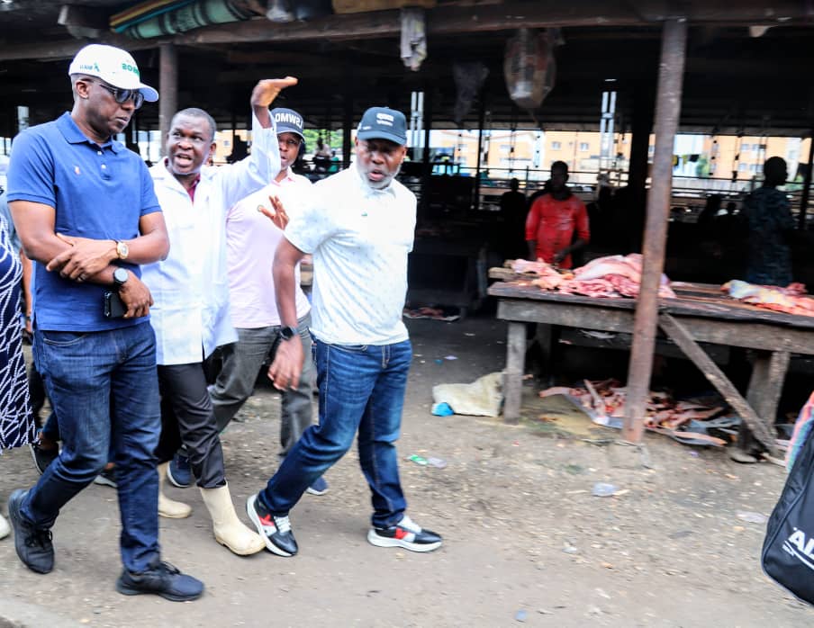 Tokunbo Wahab at Oko-Oba abattoir