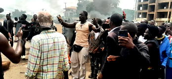 Benue killings: Angry youths rebuff Deputy Gov, CP, end protest after VeryDarkMan’s intervention