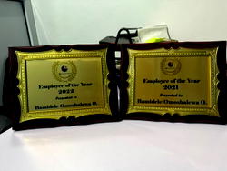 Olushola Omoshalewa clinches employee of the year award at Techcentrix for the second consecutive time