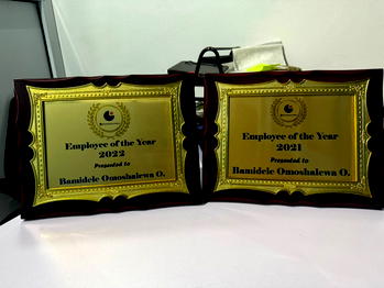 Olushola Omoshalewa clinches employee of the year award at Techcentrix for the second consecutive time