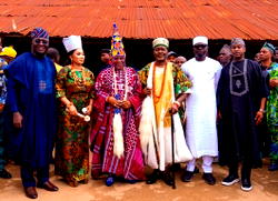 Deji of Akureland confer Asiwaju, titles on NDDC Executive Director, Abegunde, wife, Jumoke