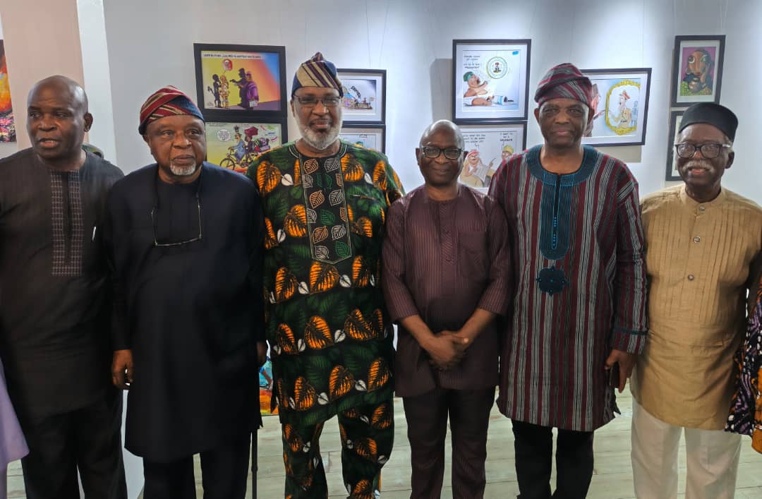 When Cartoonists celebrated Jegede @ 80 with Art exhibition