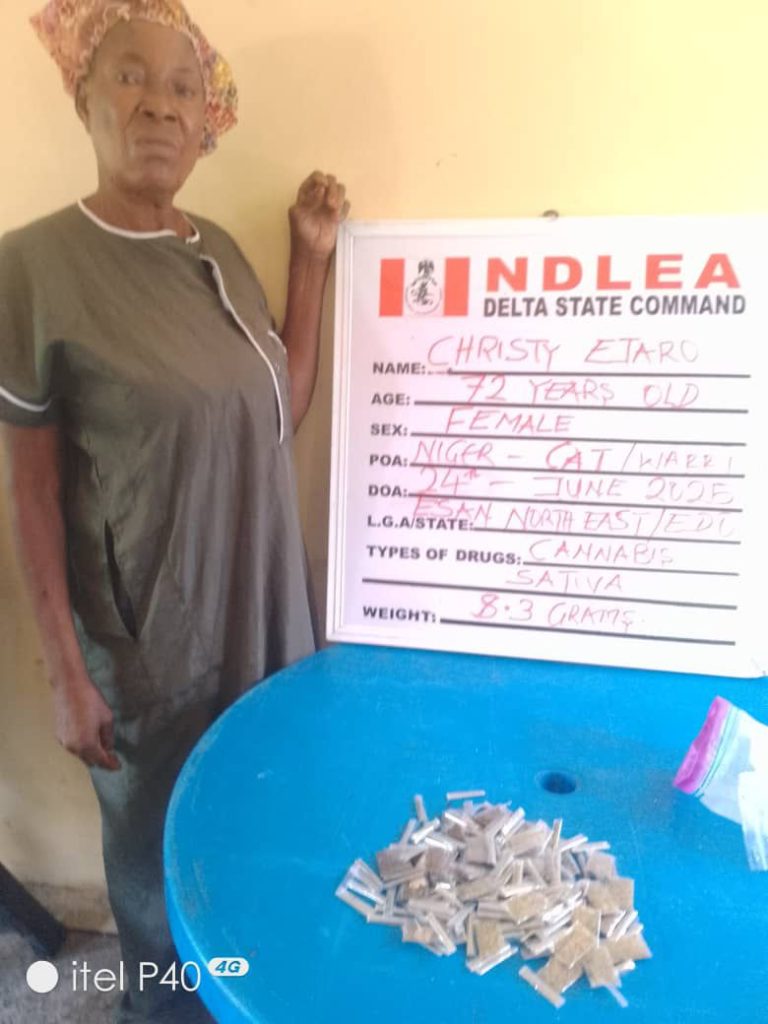 NDLEA arrests 72-year-old grandma others over illicit drugs in three states