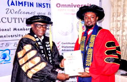 Dropp CEO, Ogunkunle, bags honorary doctorate