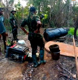 Army uncovers 27 illegal oil bunkering sites in Niger Delta