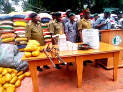 Customs hands over ammunition, guns, explosives to police in Ogun