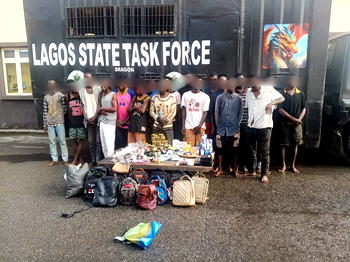 Lagos taskforce busts illicit drug peddlers, arrest 19 suspects