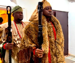 Photos: Nollywood stars Lateef Adedimeji, Femi Branch step out in style for Ojude Oba 2025