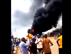 Petrol tanker explodes on Lagos-Ibadan expressway