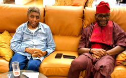 Onjeh felicitates with Bongos Ikwue on his 83rd Birthday