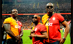 Tunde Ednut, Drew Uyi, Verydarkblackman celebrate Galatasaray cup double with Osimhen