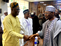 Photos: PDP govs lead NWC to meeting with INEC