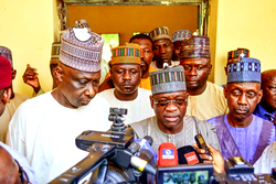 APC Chieftian, Dalori visits families of bomb blast victims for condolences in Konduga