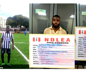 Ex-footballer, four others arrested as NDLEA busts Turkey-Nigeria drug ring