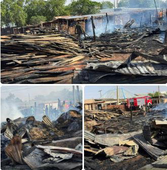 Fire destroys goods worth millions at Kara market in Kebbi