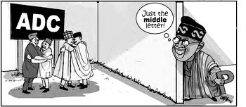 Cartoon: ‘Hello, Gentlemen, name your price’