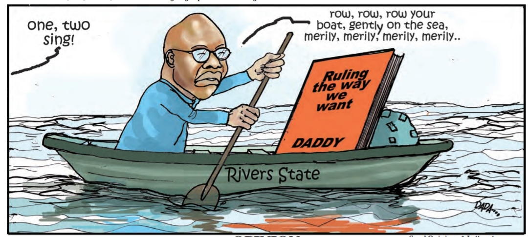 Cartoon: ‘Yes, Baba, your decision is Rivers of joy’