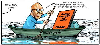 Cartoon: ‘Yes, Baba, your decision is Rivers of joy’