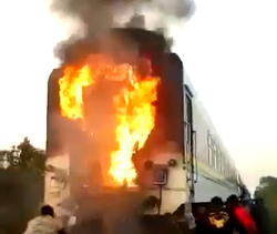 NRC debunks viral train fire video
