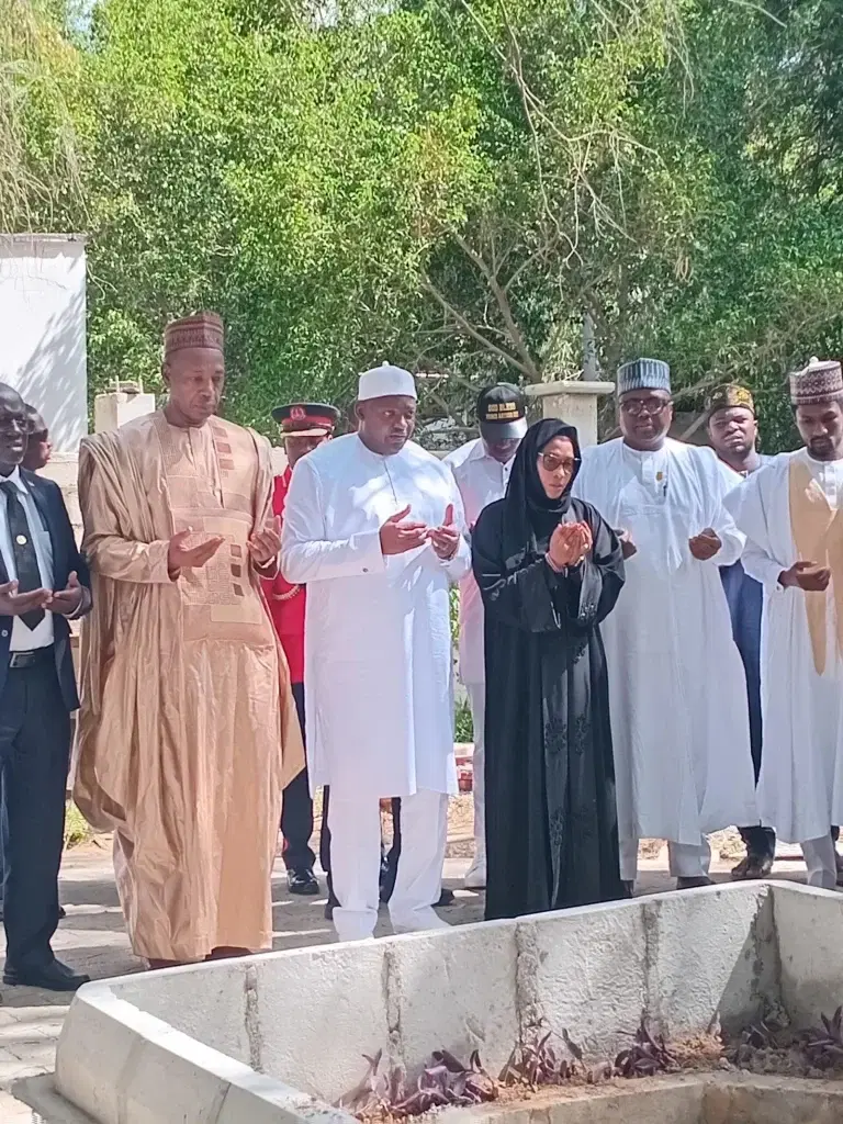 Gambian President pays condolence visit to Buhari’s family