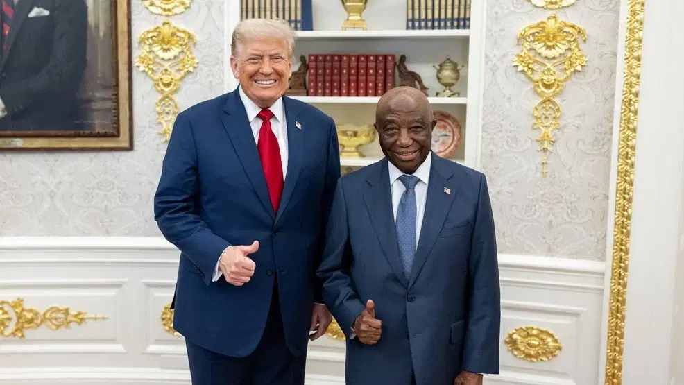 Liberia says not offended by Trump gaffe to president