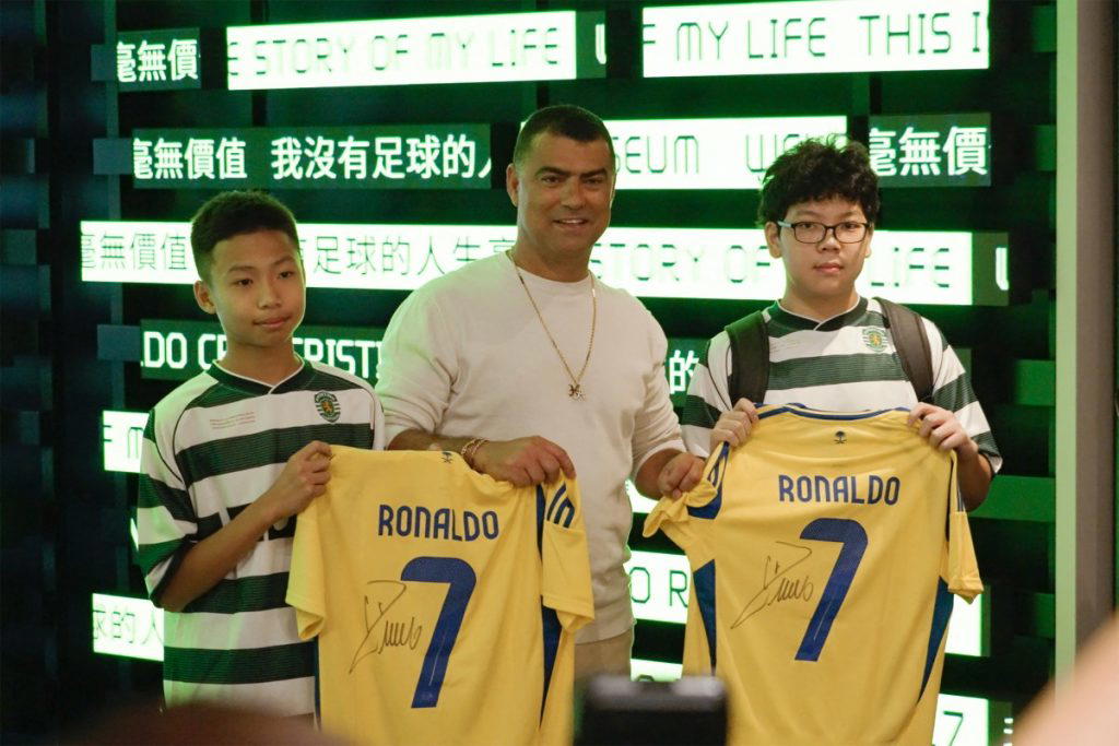 Fans queue for opening of Cristiano Ronaldo exhibition in Hong Kong