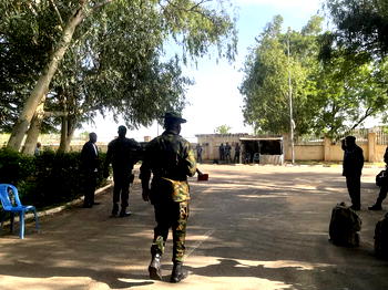 Photos: Security beefed up at Buhari’s Daura residence