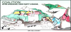 Cartoon: Coalition, collusion, collision, confusion?