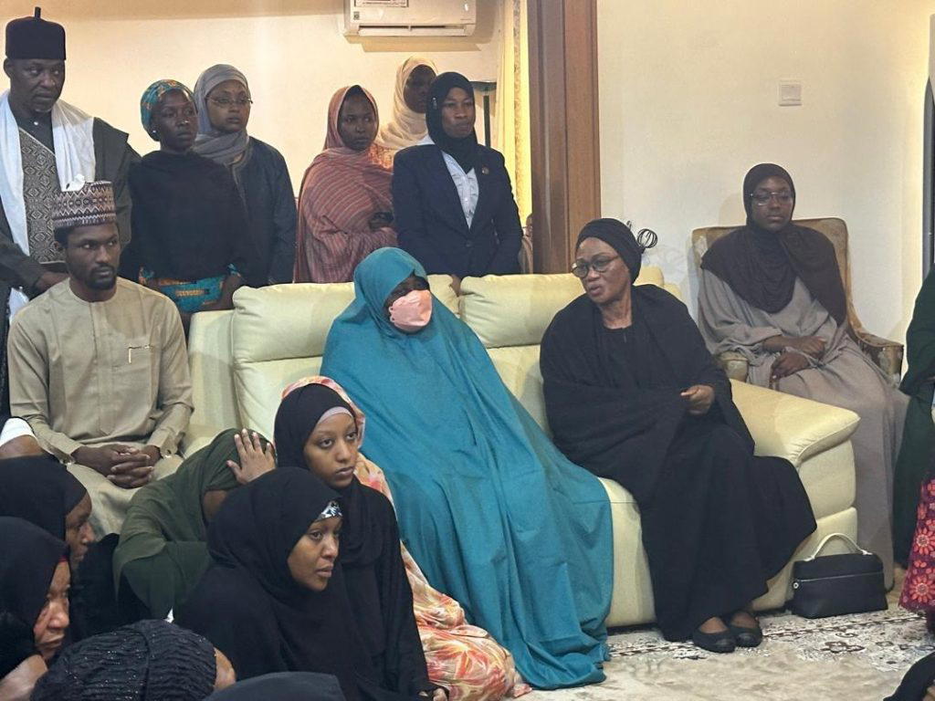 Oluremi Tinubu on condolence visit to Aisha Buhari