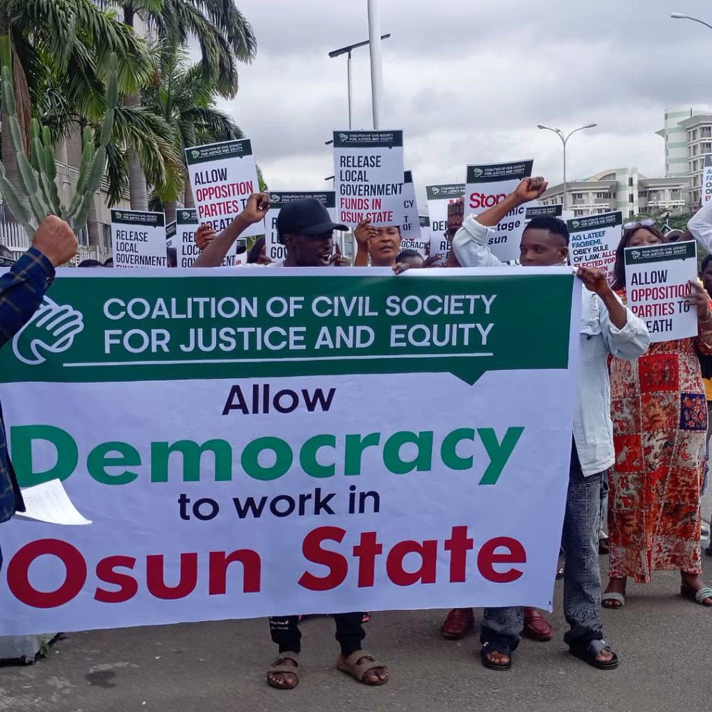 Protest in Abuja over Osun LG polls