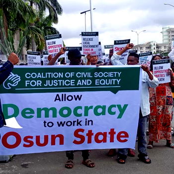 Protest in Abuja over Osun LG polls