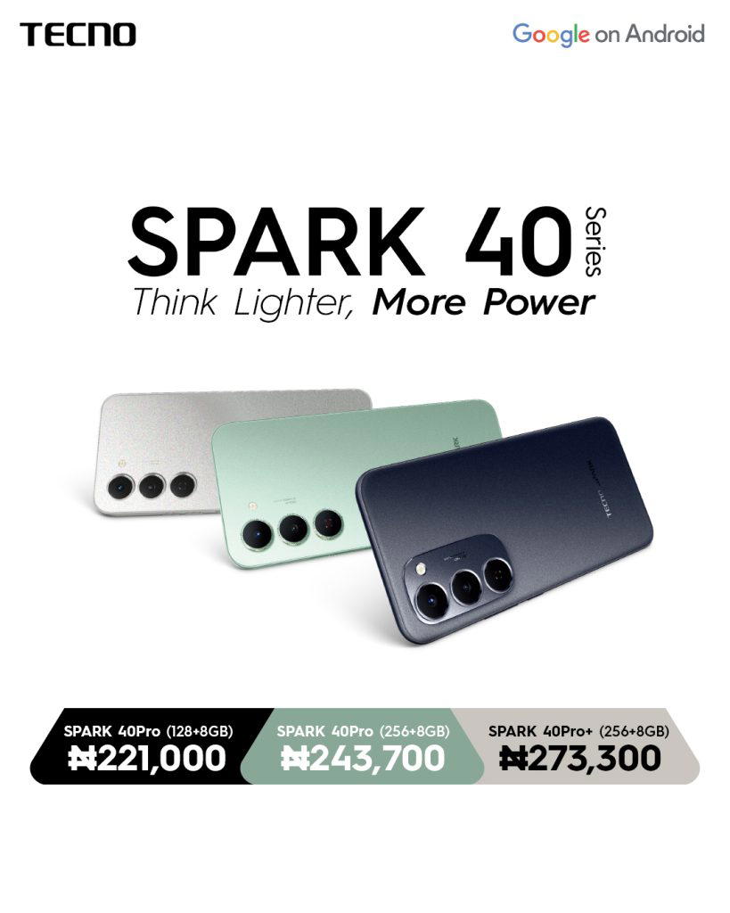 Tecno Introduces The Slimmest Phone In The Spark 40 Series. 