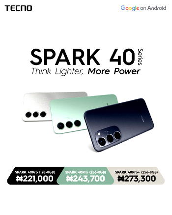 Tecno Introduces The Slimmest Phone In The Spark 40 Series. 