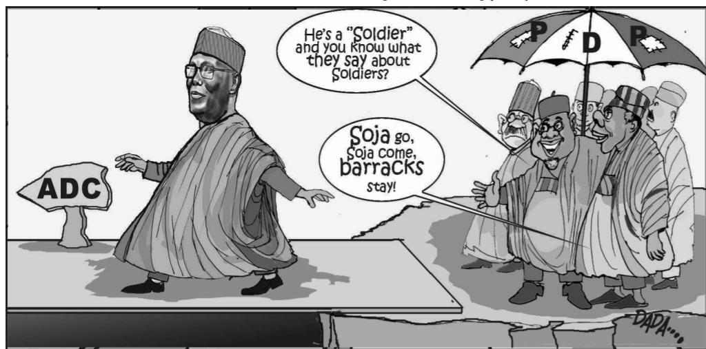 Cartoon: ‘Your Excellency, did you tear PDP membership card?’