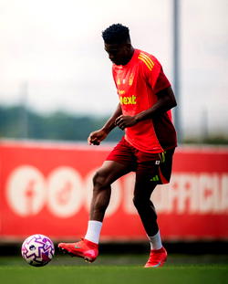 Taiwo Awoniyi back to full training after serious abdominal injury