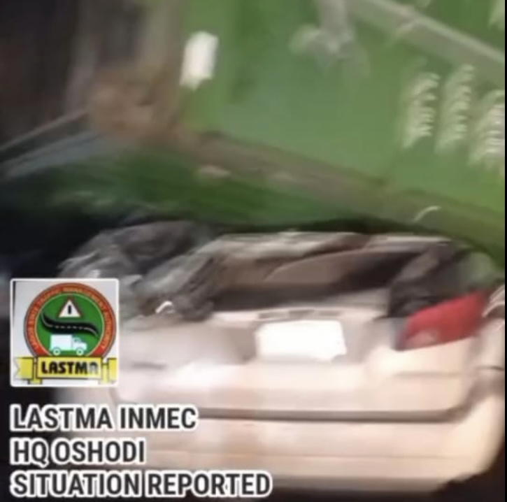 LASTMA saves injured man from crushed car in Lagos