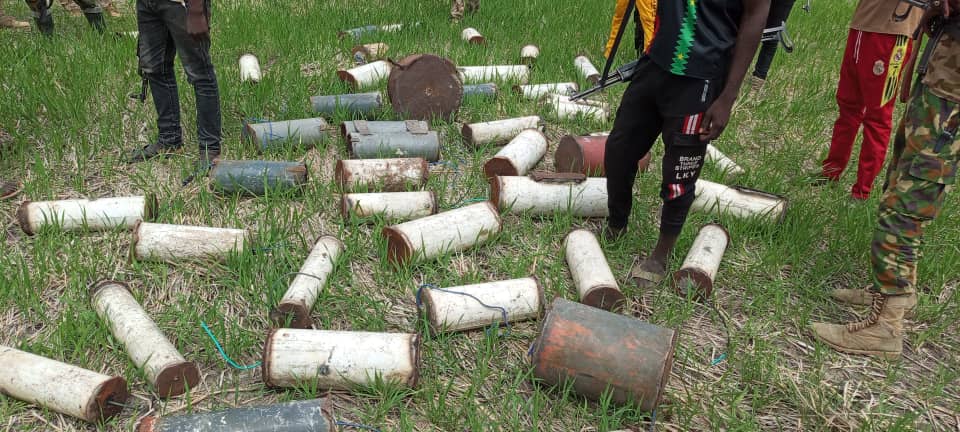 Troops capture large cache of terrorists’ IEDs, weapons after killing scores in Borno