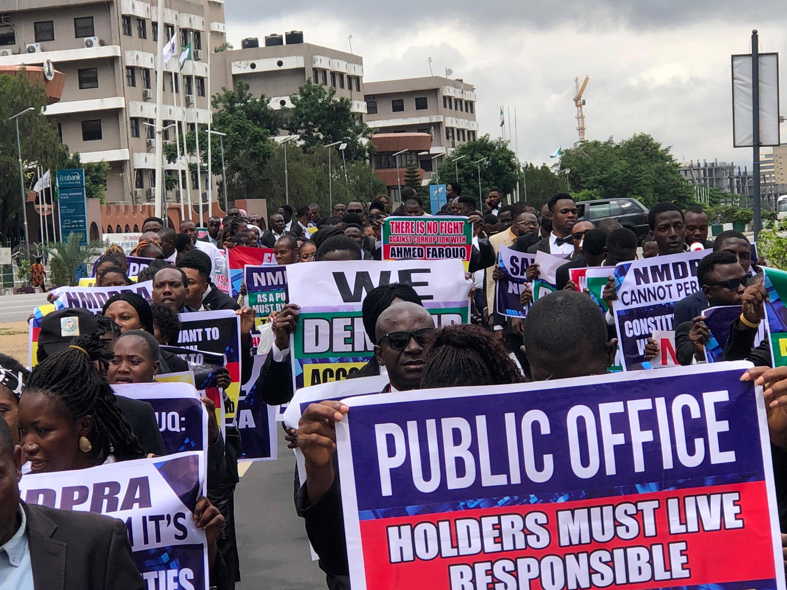 Protesting lawyers storm NASS, submit petition against NMDPRA boss