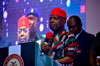 Otti vows to make Abia inhabitable for criminals, launches security trust fund