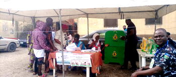 Street deserted as voting commences at Sanwo-Olu’s polling unit, Adeniji Adele