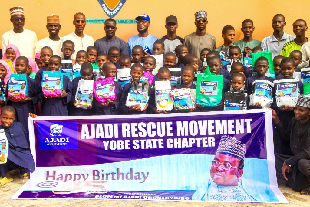 Ajadi Rescue Movement marks leader’s birthday with orphans in Yobe