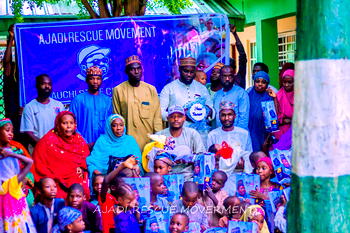 Ajadi Rescue Movement marks leader’s birthday with joyful outreach to Bauchi orphans