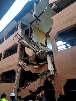Three-storey student hostel collapses near AE-FUNAI in Ebonyi