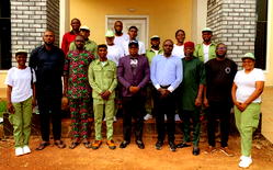 NYSC members honour Council Chairman, commend Mbah for security, good governance