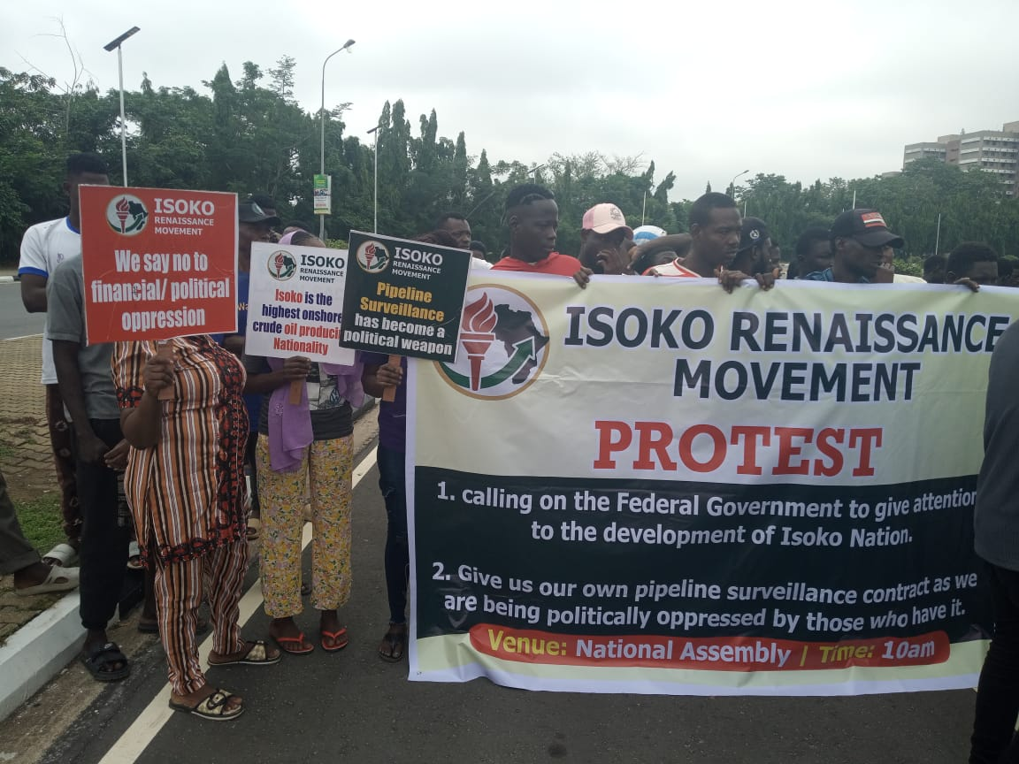 N-Delta: Isoko protest in Abuja over pipeline surveillance