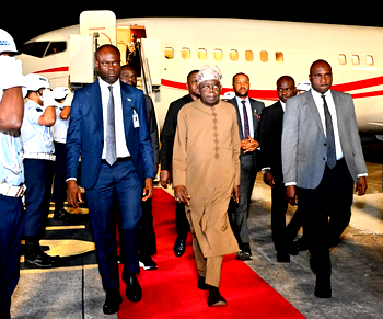Photos: Tinubu arrives Brazil for BRICS summit